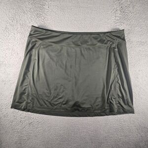 J. Jill Fit A Line Knit Skort Womens 3X Green Stretch Athletic Tennis Pickleball